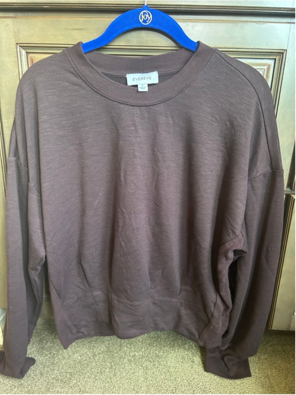 Women's Evereve Brown Long Sleeve Sweatshirt S - Picture 1 of 8